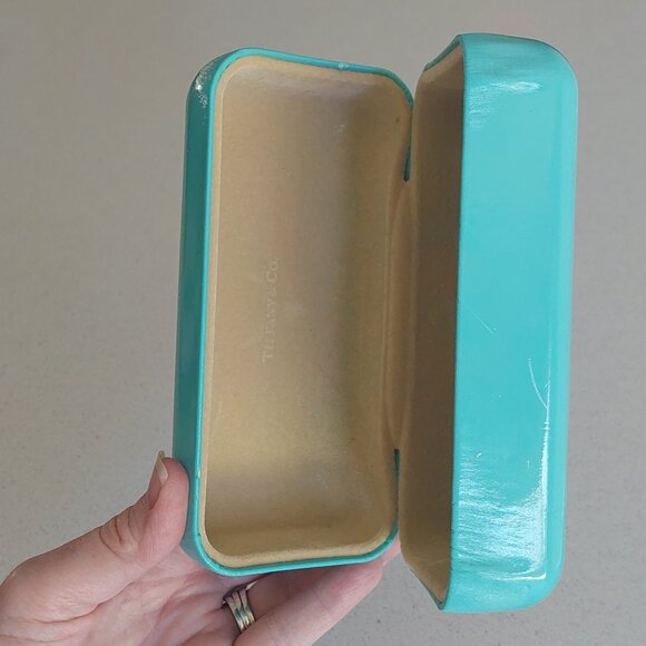 Tiffany & Co. Light Turquoise Blue Hard Clamshell Glasses Case (CASE ONLY) - Picture 9 of 16